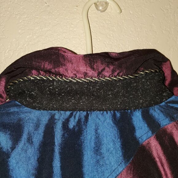 Vintage Karizma East Wool Mixed Fabric Patchwork Snow Ski Bomber Winter Jacket - Picture 7 of 12